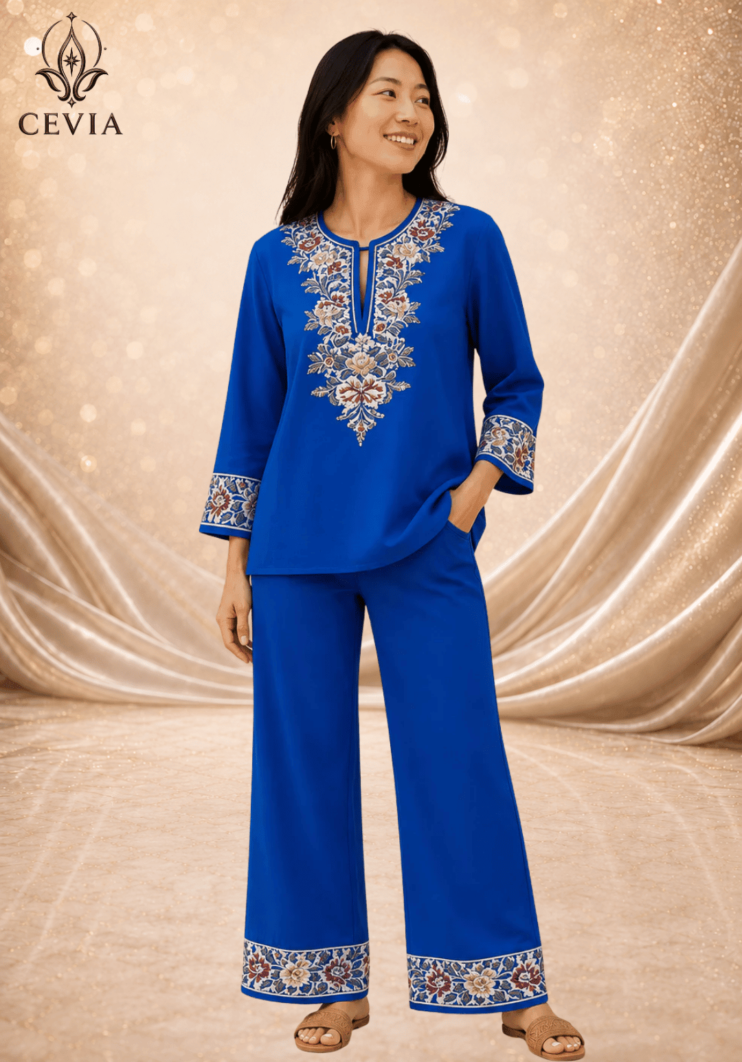 The Heritage Bloom Two-Piece Set - CEVIA