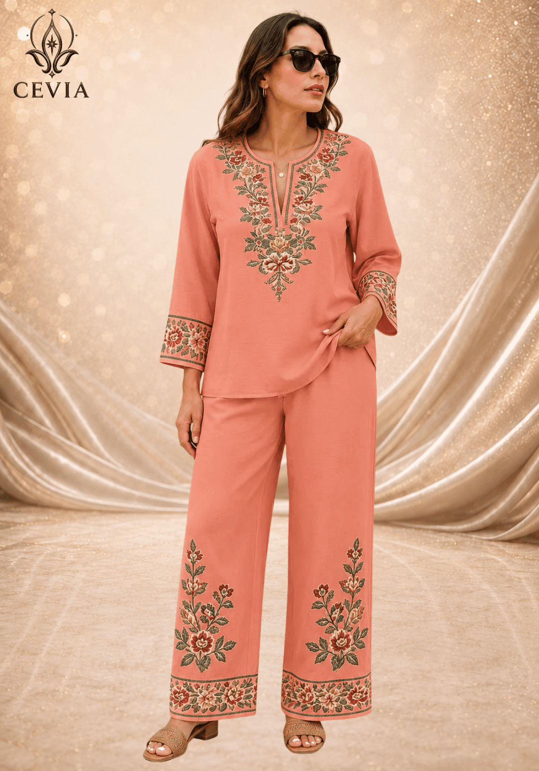 The Heritage Bloom Two-Piece Set - CEVIA