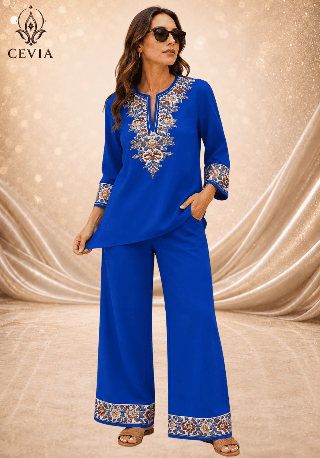 The Heritage Bloom Two-Piece Set - CEVIA