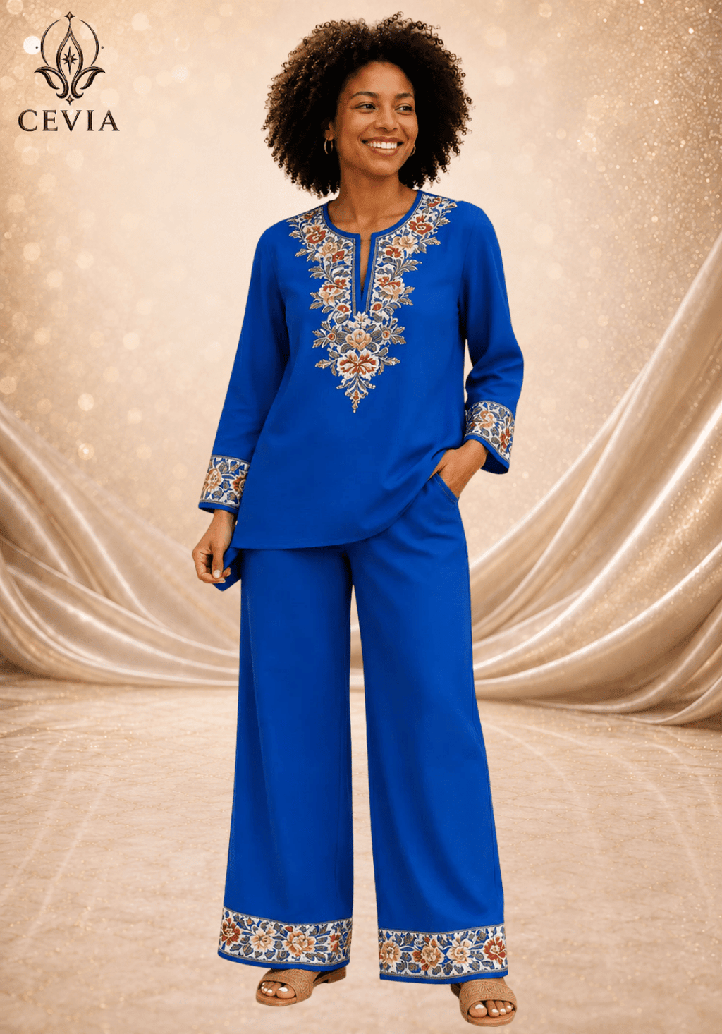 The Heritage Bloom Two-Piece Set - CEVIA