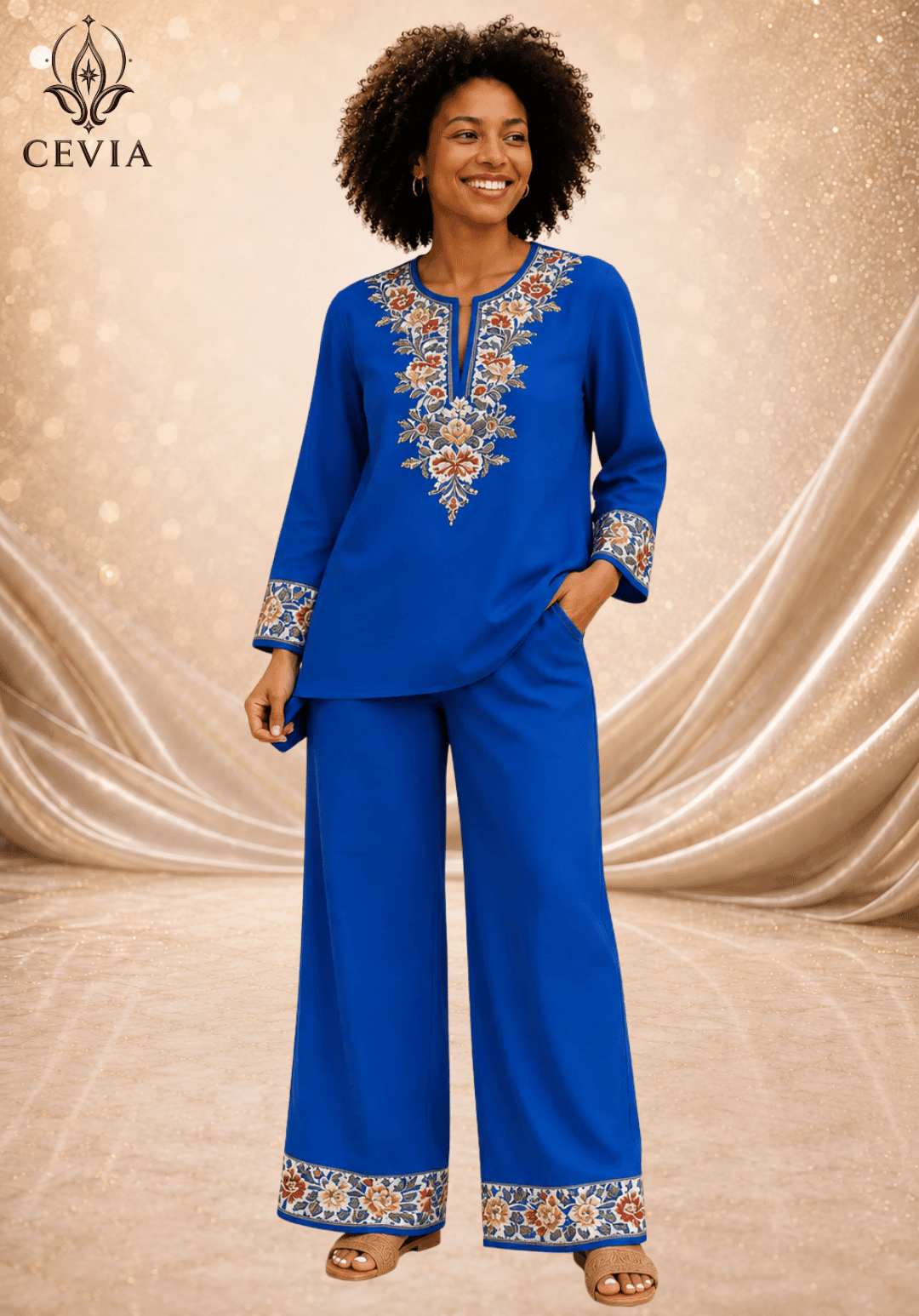 The Heritage Bloom Two-Piece Set - CEVIA