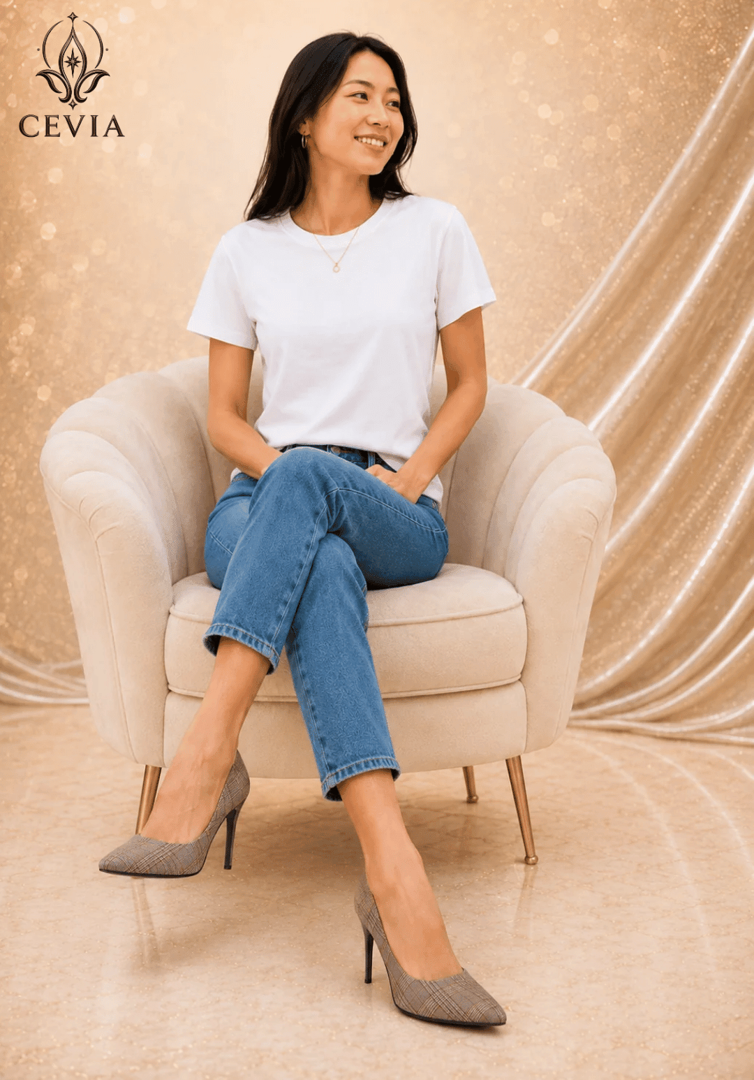 The Heritage Check Stiletto Pumps - CEVIA