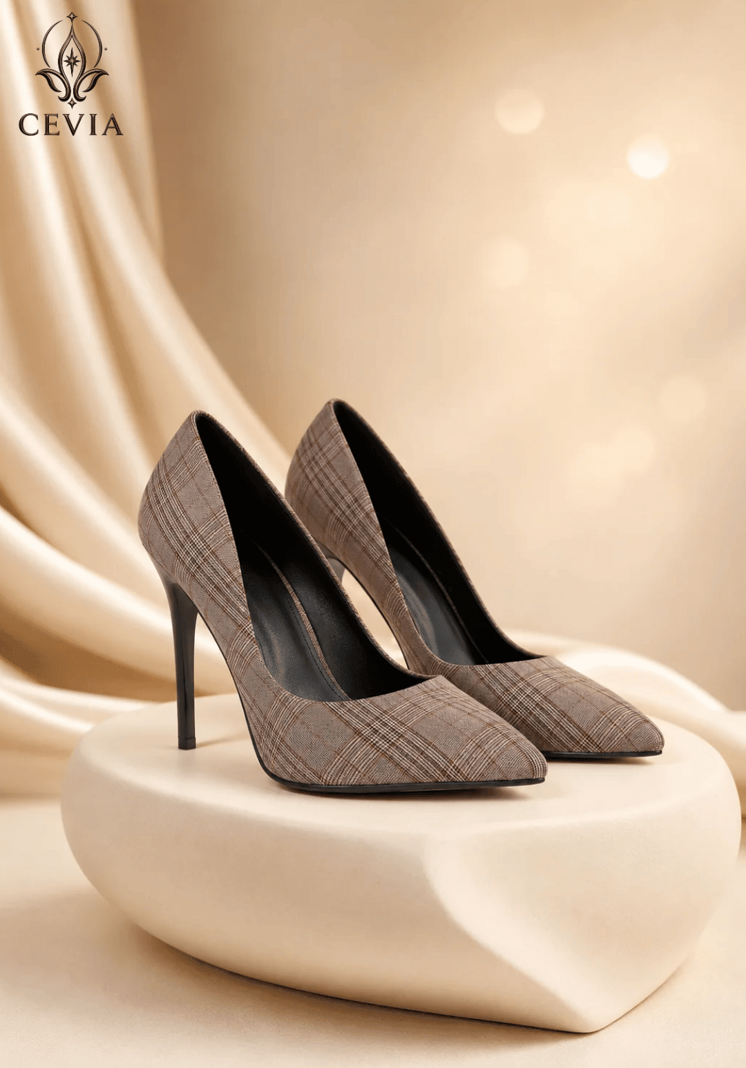 The Heritage Check Stiletto Pumps - CEVIA