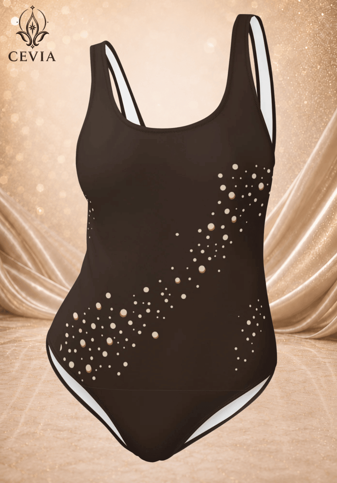 The Mocha Stardust One-Piece Swimsuit - CEVIA