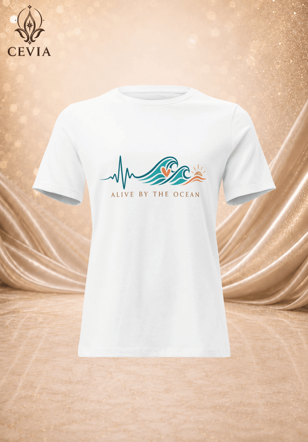 The Ocean Pulse Graphic Tee - CEVIA