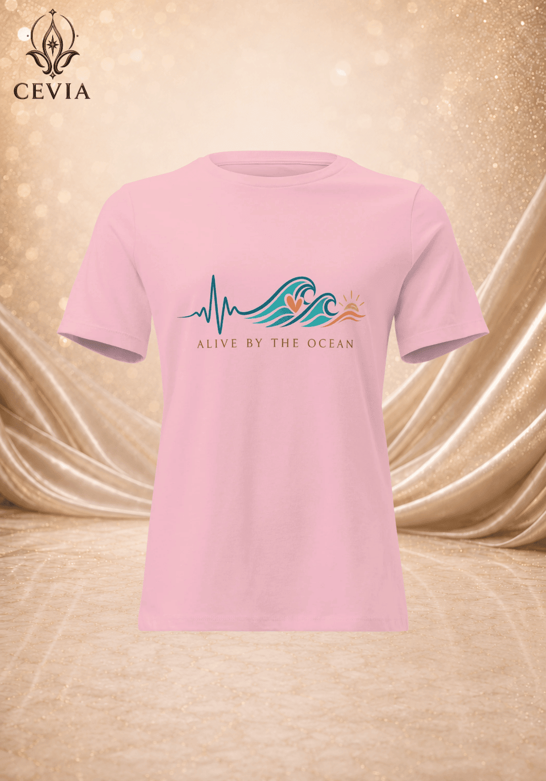 The Ocean Pulse Graphic Tee - CEVIA