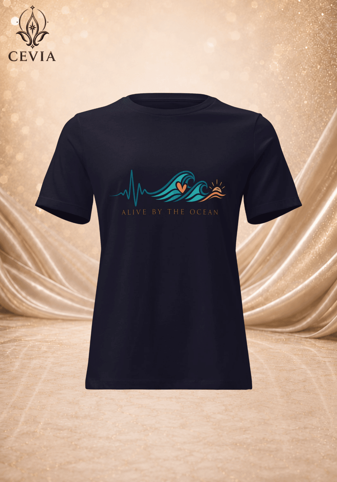 The Ocean Pulse Graphic Tee - CEVIA