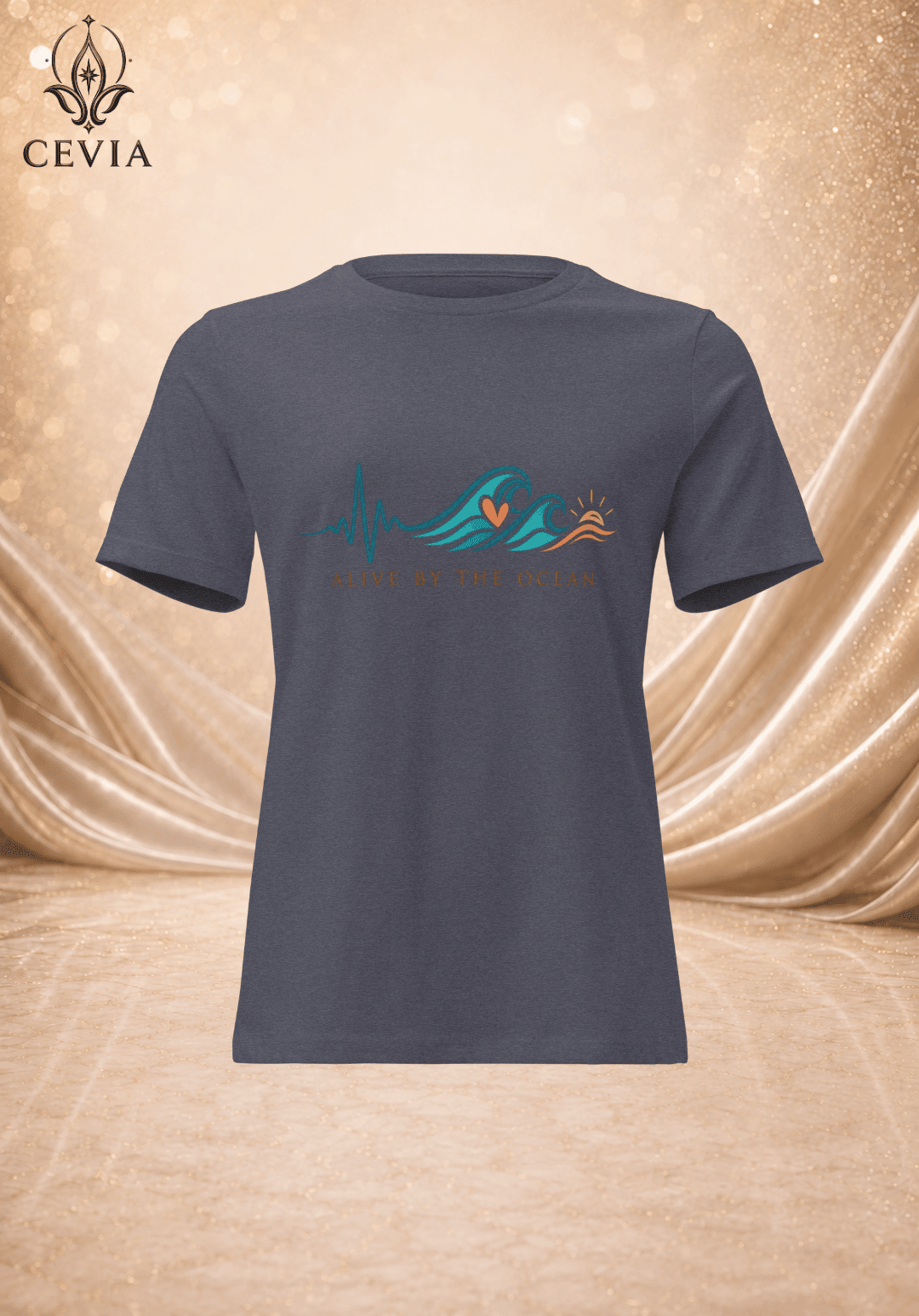 The Ocean Pulse Graphic Tee - CEVIA
