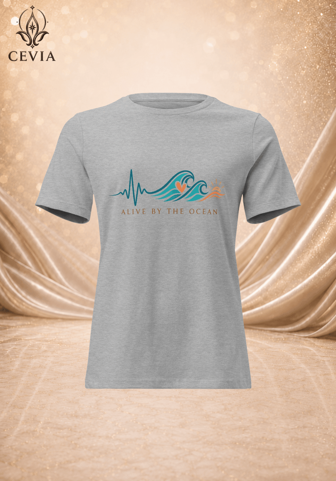 The Ocean Pulse Graphic Tee - CEVIA