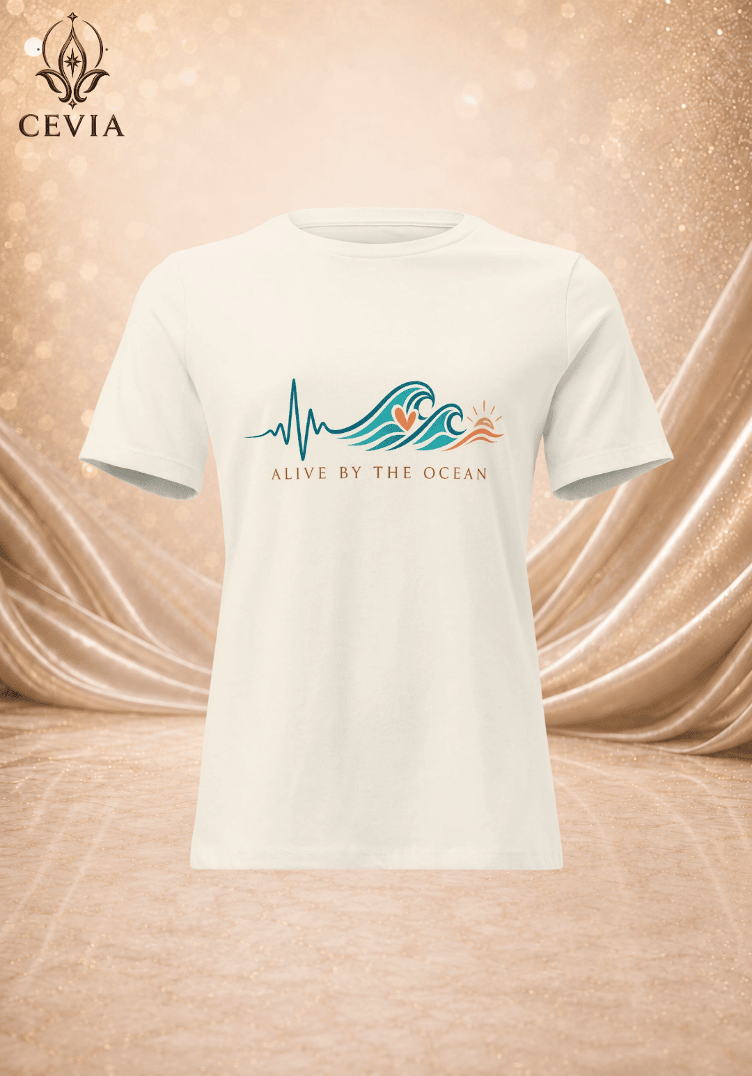 The Ocean Pulse Graphic Tee - CEVIA