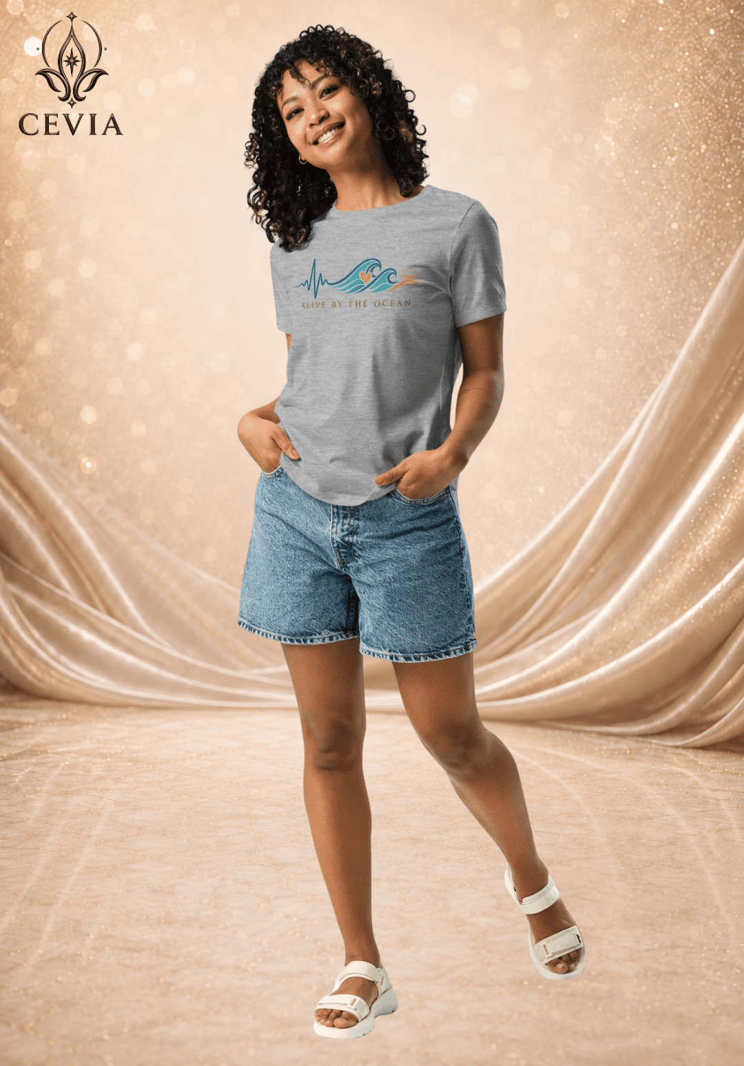 The Ocean Pulse Graphic Tee - CEVIA