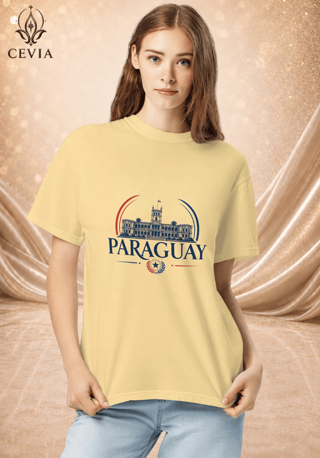 The Paraguay Supporter Graphic Tee - CEVIA