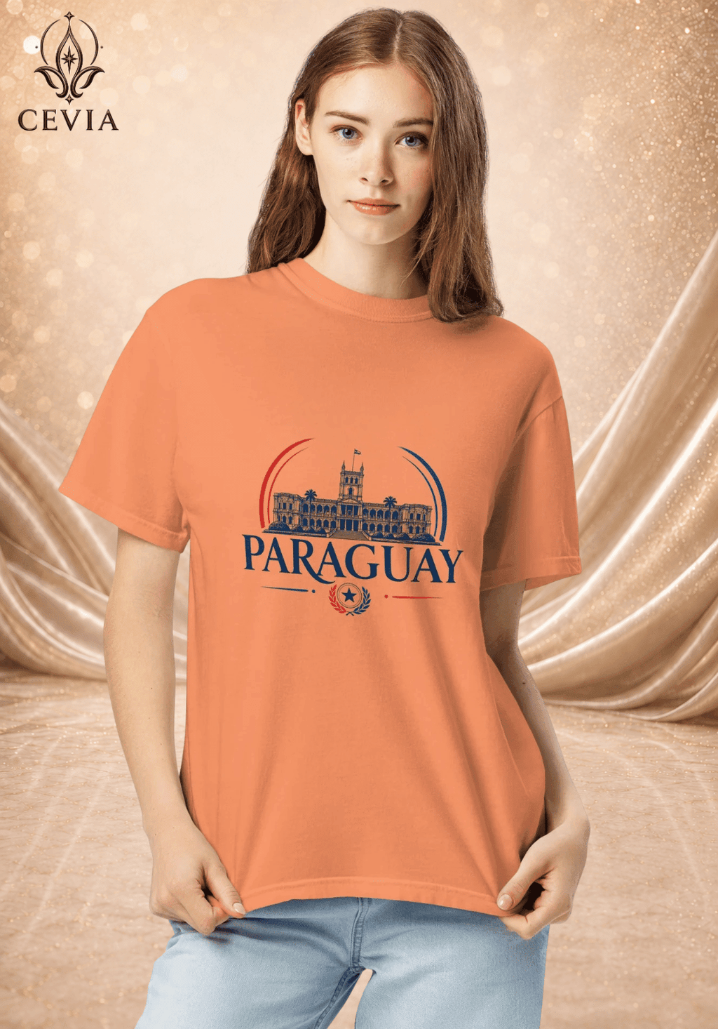 The Paraguay Supporter Graphic Tee - CEVIA
