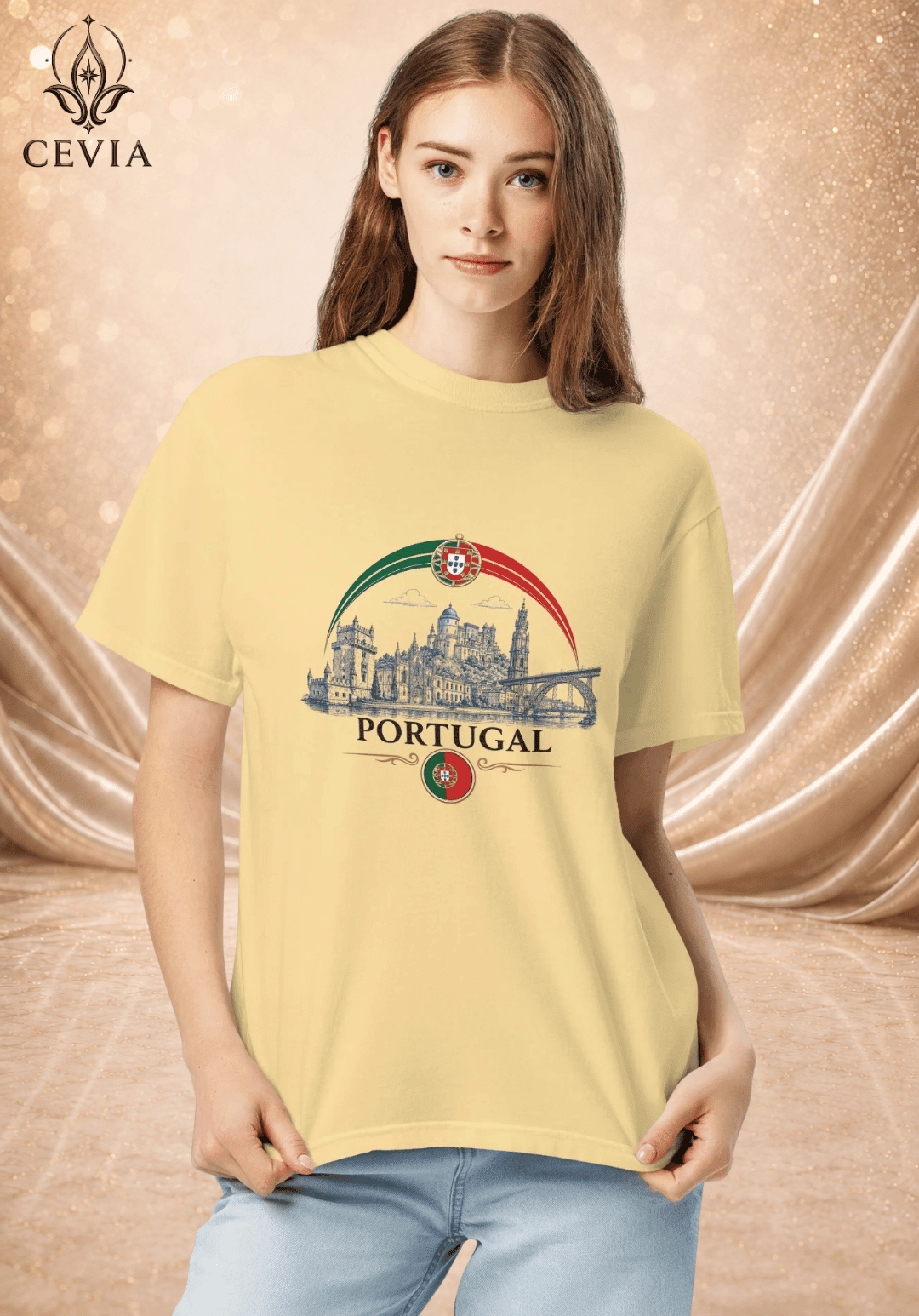 The Portugal Supporter Graphic Tee - CEVIA