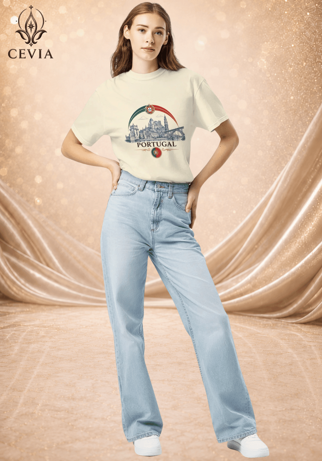 The Portugal Supporter Graphic Tee - CEVIA