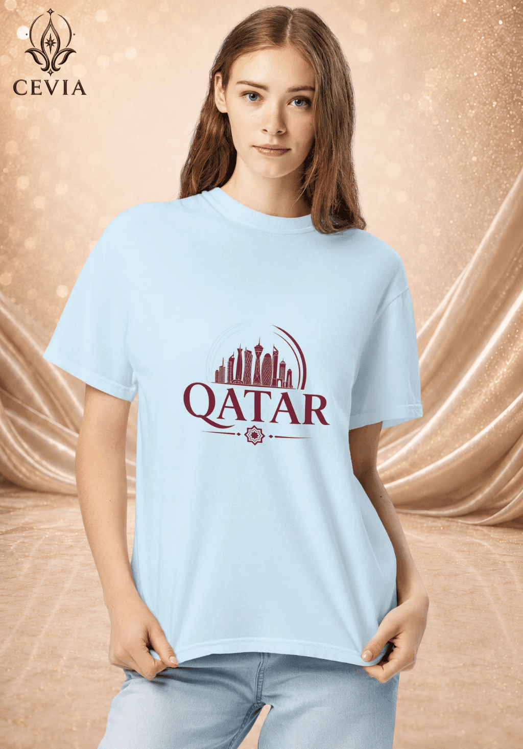 The Qatar Supporter Graphic Tee - CEVIA
