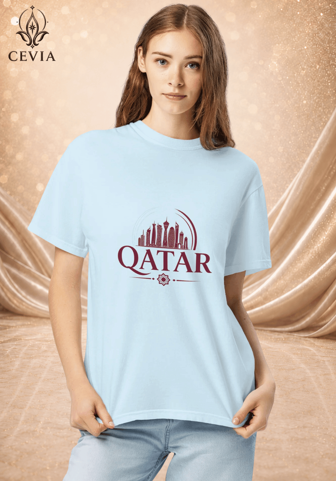 The Qatar Supporter Graphic Tee - CEVIA