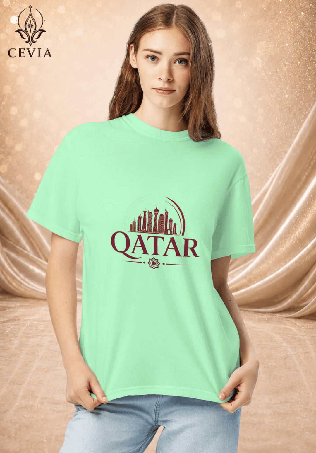 The Qatar Supporter Graphic Tee - CEVIA
