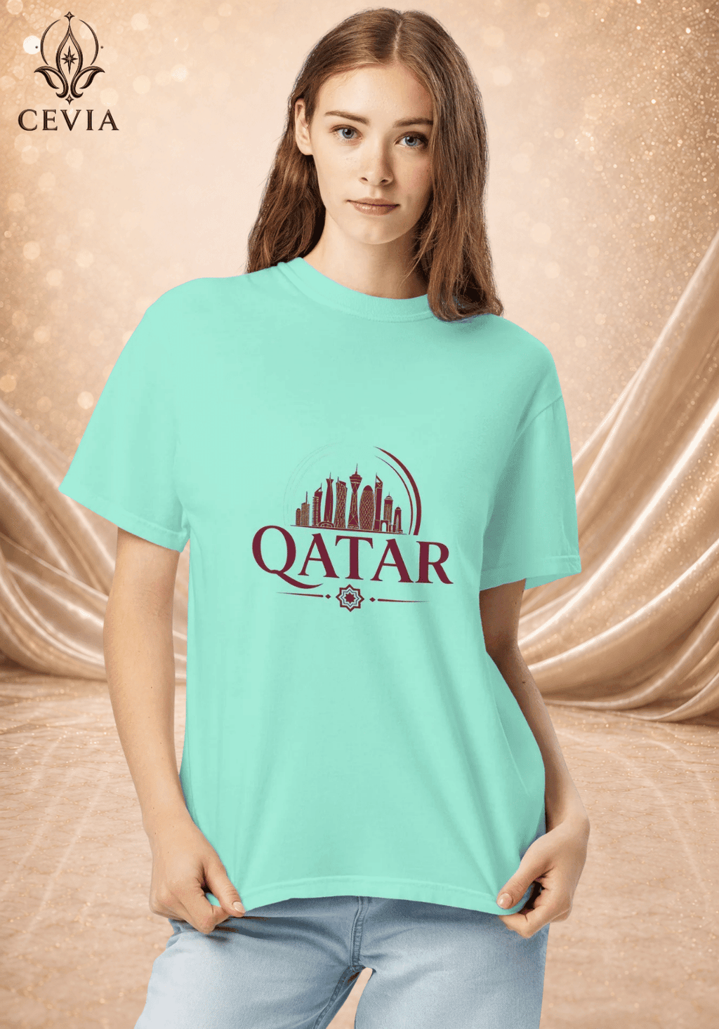 The Qatar Supporter Graphic Tee - CEVIA