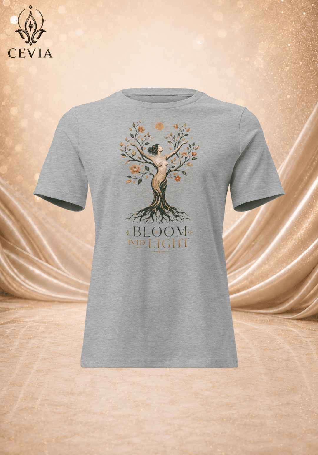 The Radiant Bloom Graphic Tee - CEVIA