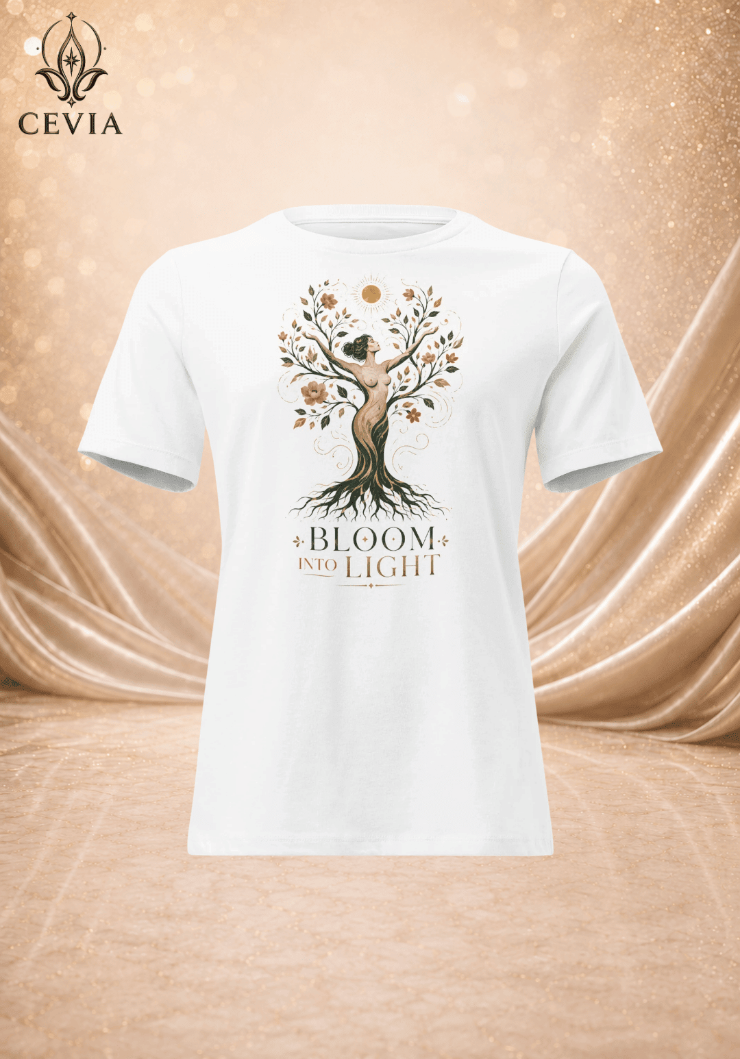 The Radiant Bloom Graphic Tee - CEVIA