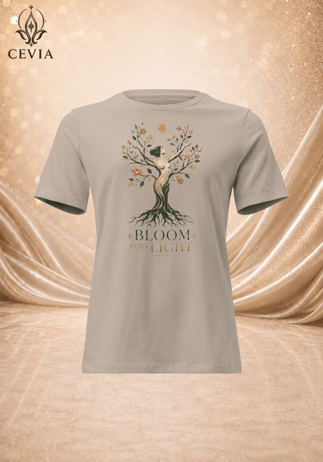 The Radiant Bloom Graphic Tee - CEVIA