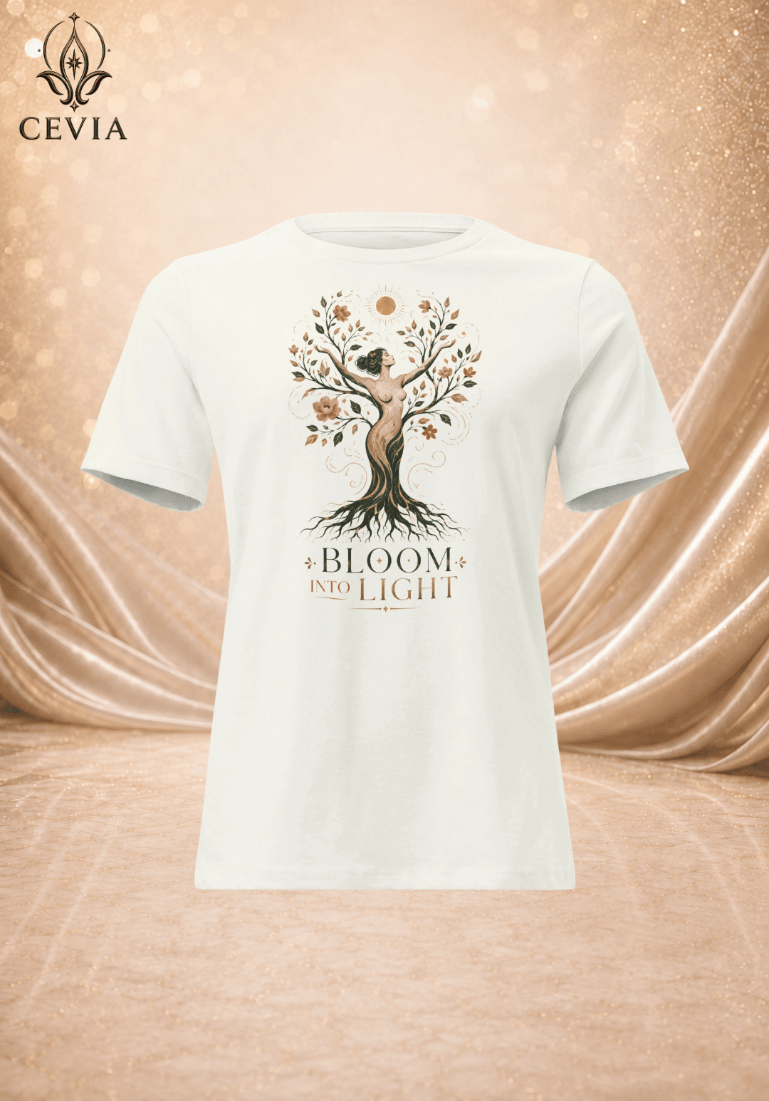 The Radiant Bloom Graphic Tee - CEVIA