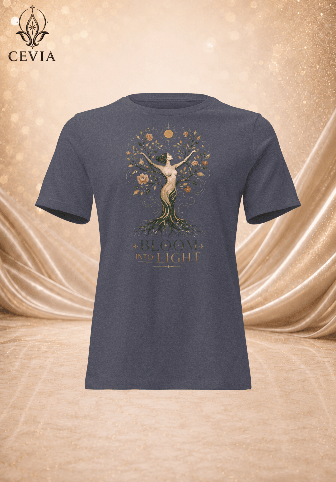 The Radiant Bloom Graphic Tee - CEVIA
