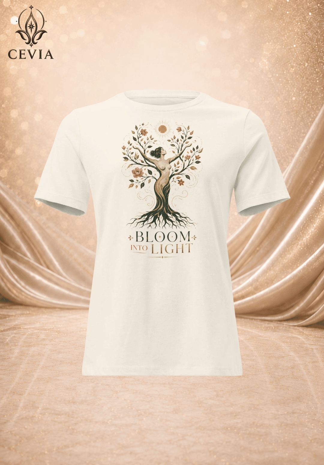 The Radiant Bloom Graphic Tee - CEVIA
