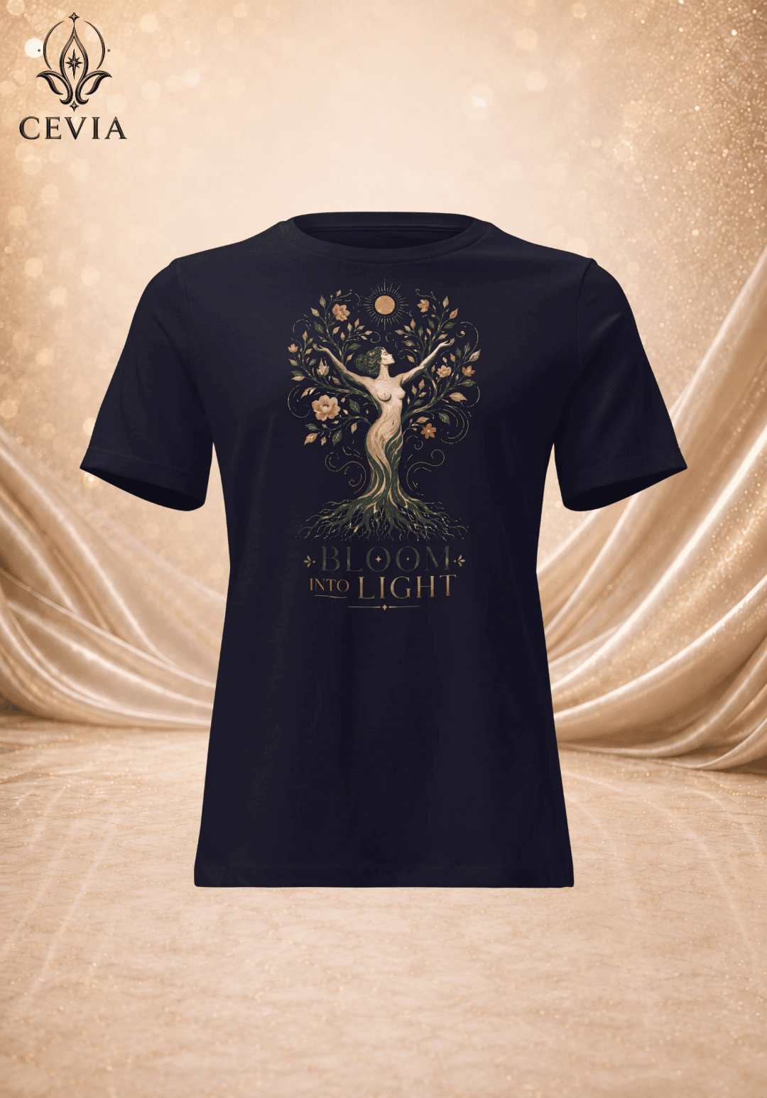 The Radiant Bloom Graphic Tee - CEVIA