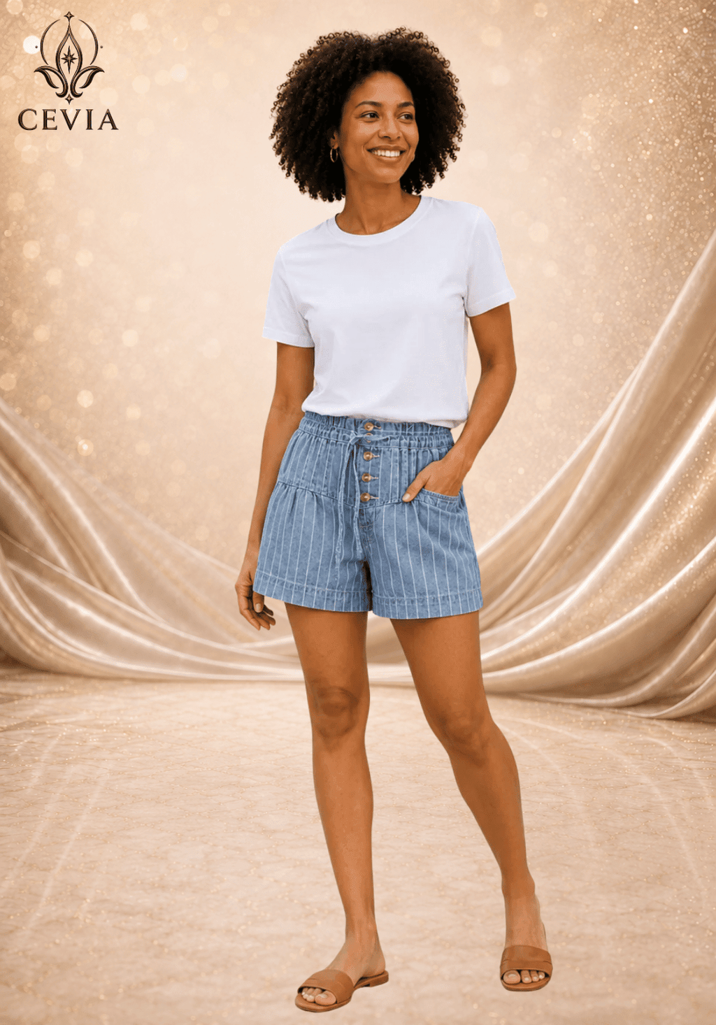 The Riviera Ease Drawstring Shorts - CEVIA