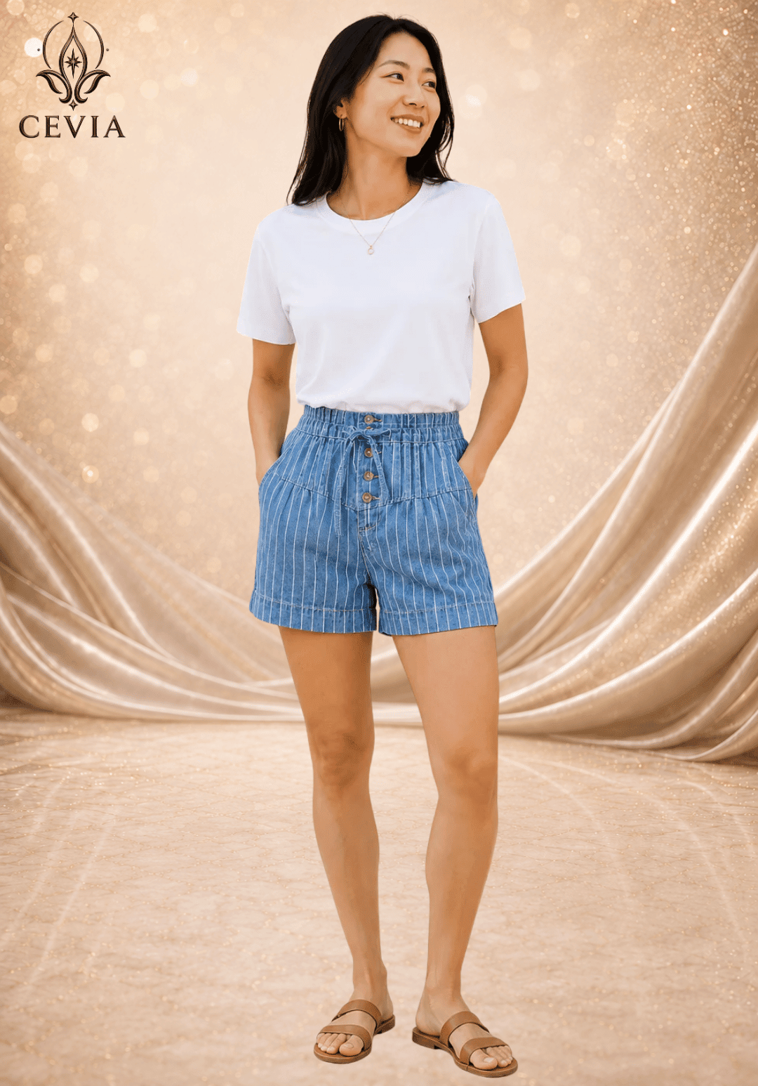 The Riviera Ease Drawstring Shorts - CEVIA