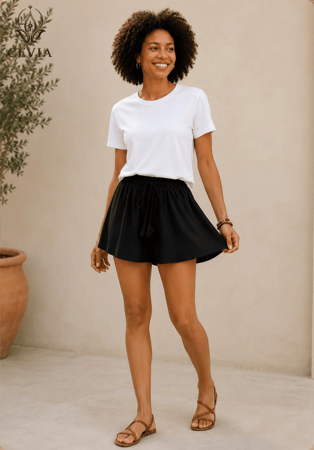 The Riviera Flow Drawstring Shorts - CEVIA