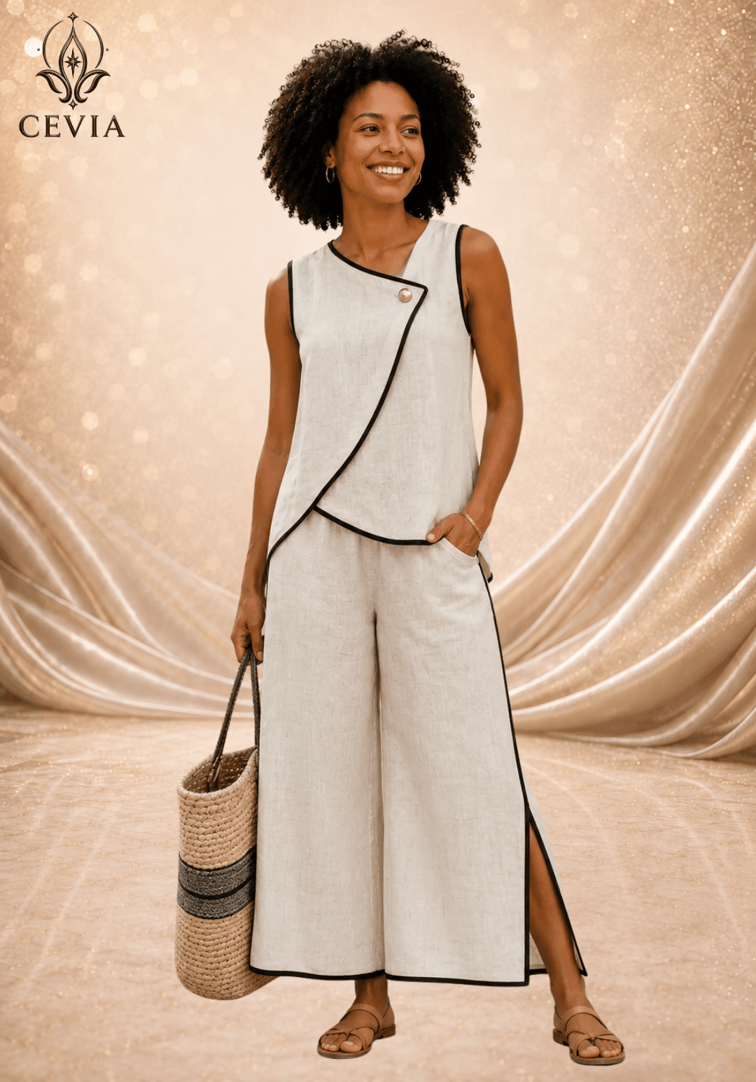 The Santorini Grace Two-Piece Set - CEVIA