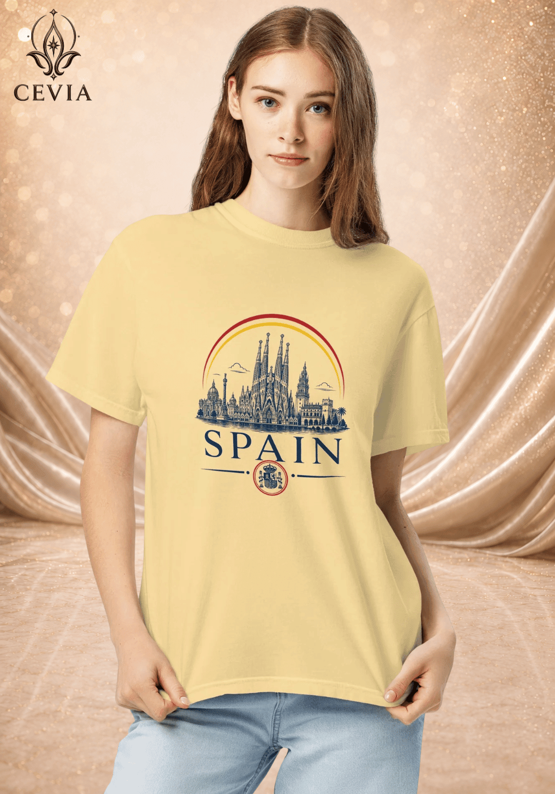The Spain Supporter Graphic Tee - CEVIA