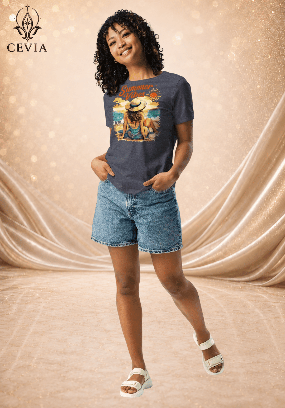 The Summer Vibes Graphic Tee - CEVIA