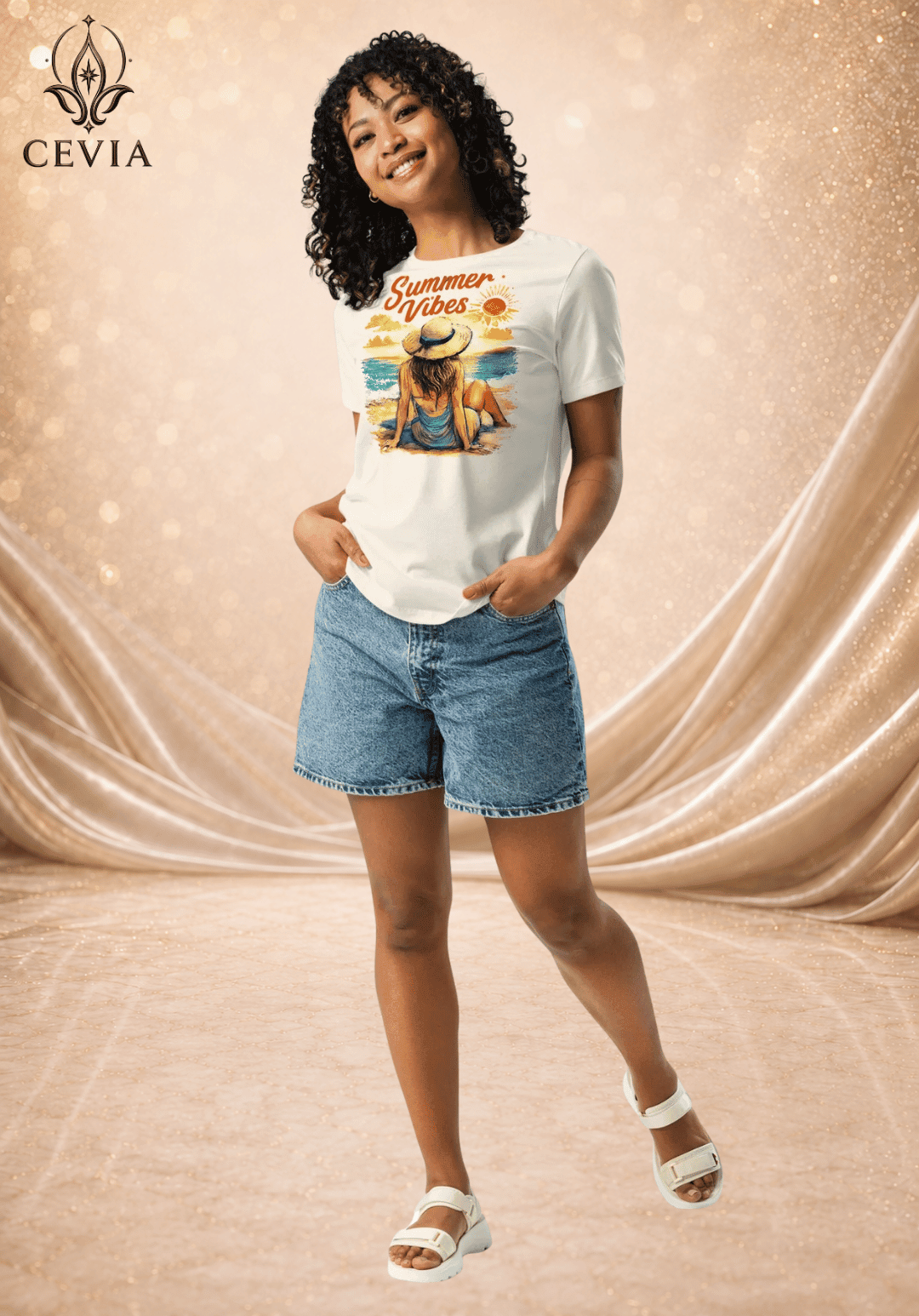 The Summer Vibes Graphic Tee - CEVIA