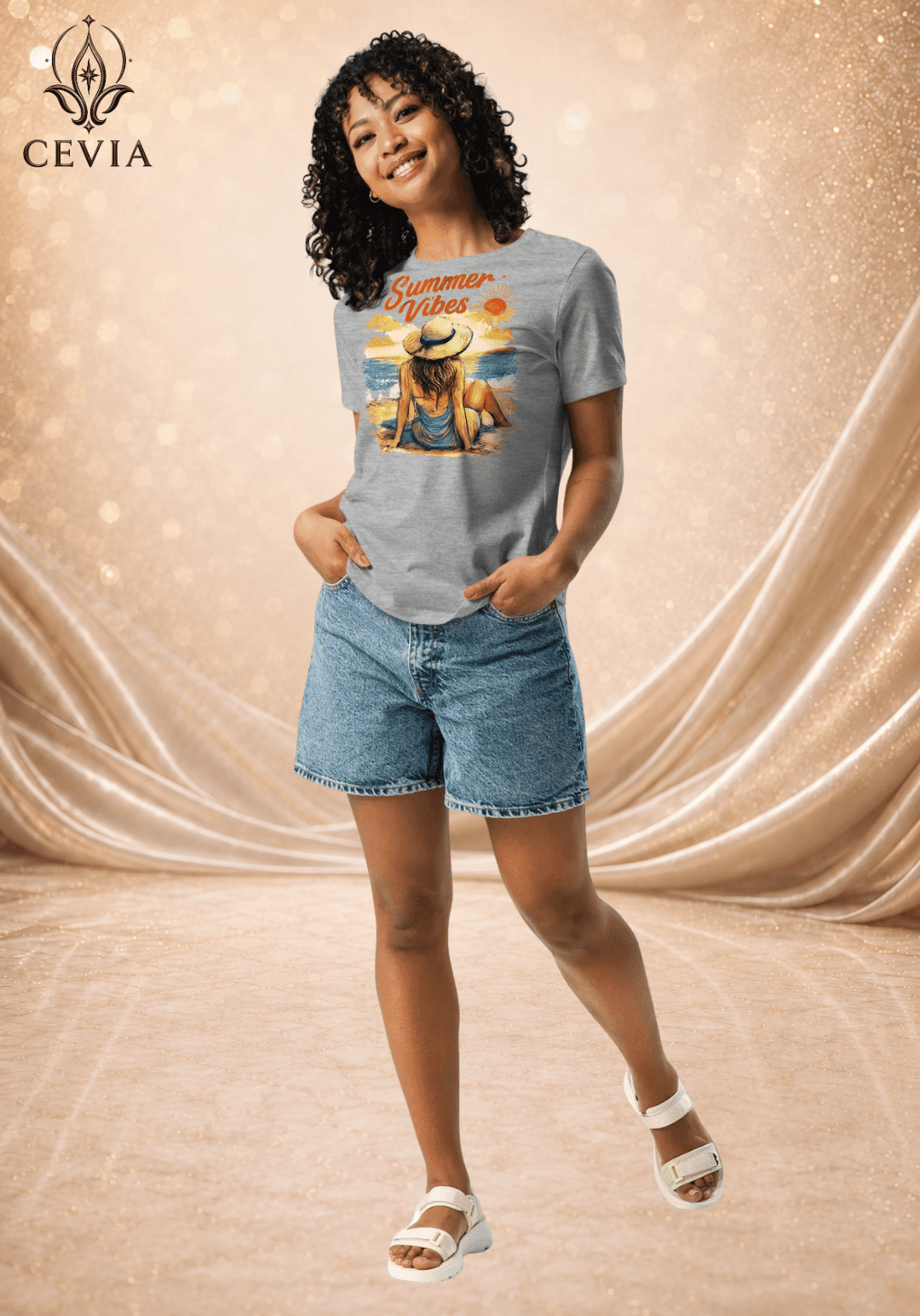 The Summer Vibes Graphic Tee - CEVIA