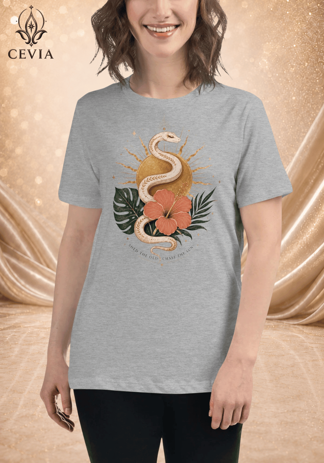 The Sunbound Spirit Graphic Tee - CEVIA