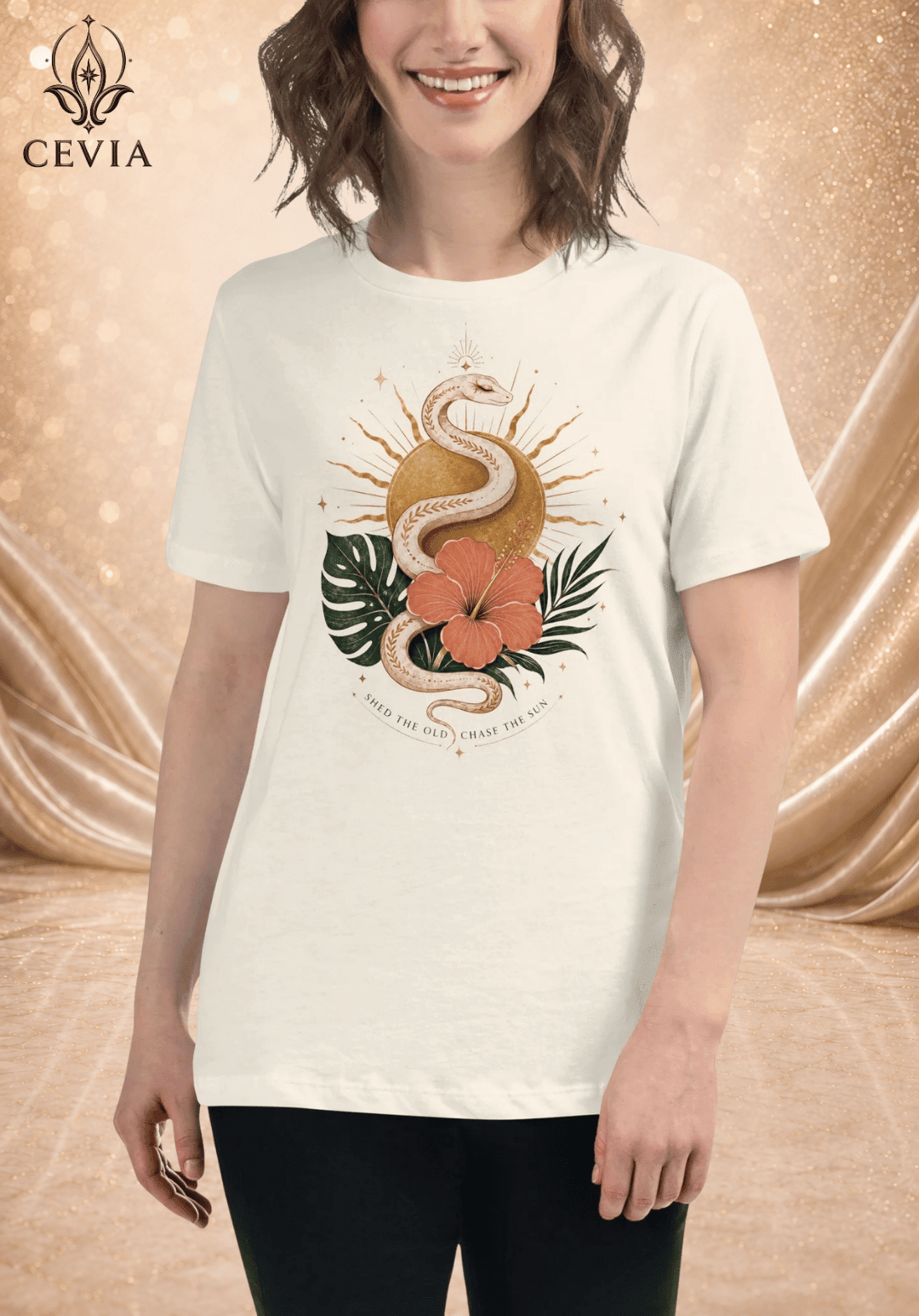 The Sunbound Spirit Graphic Tee - CEVIA