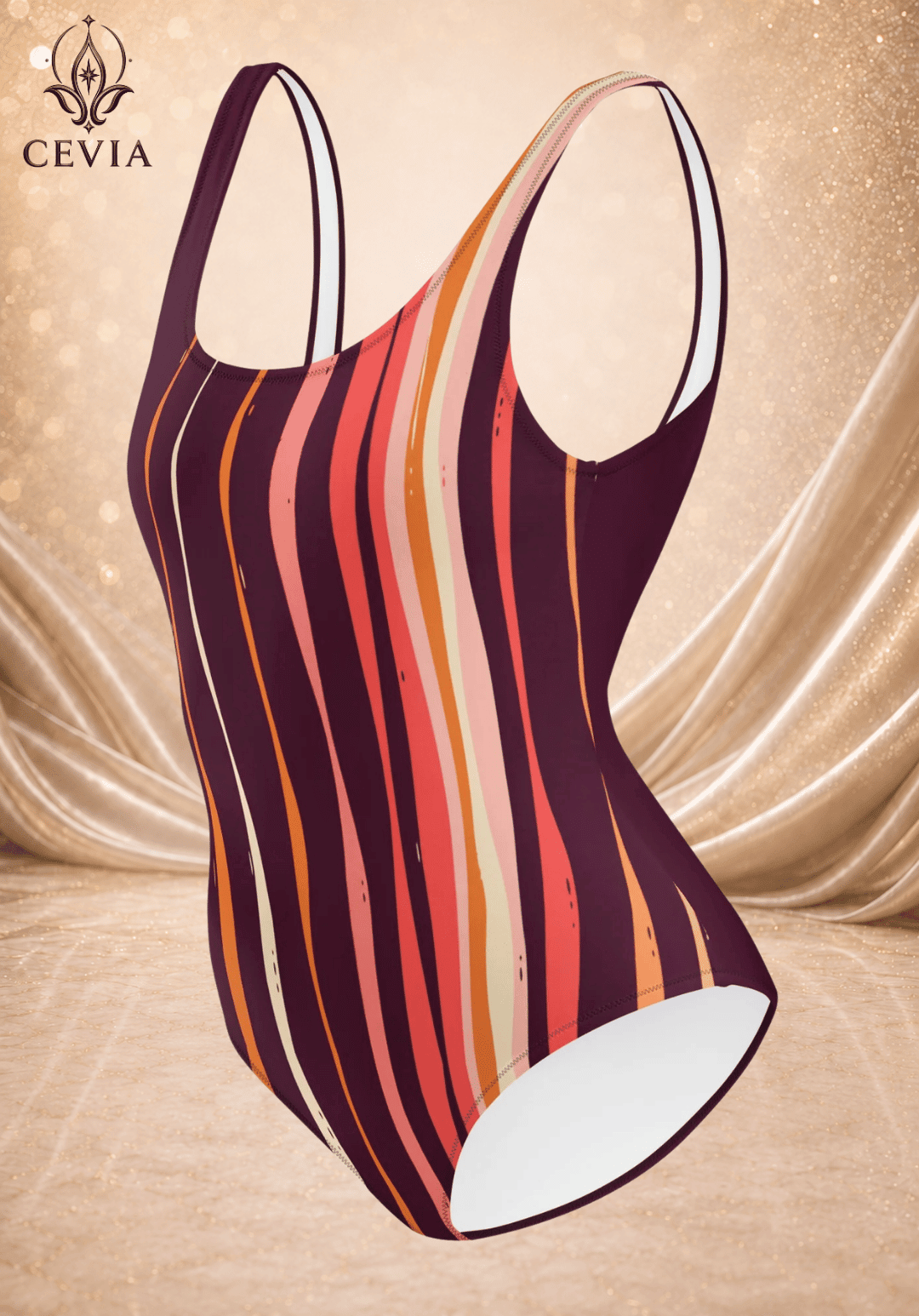 The Sunset Lines One-Piece Swimsuit - CEVIA