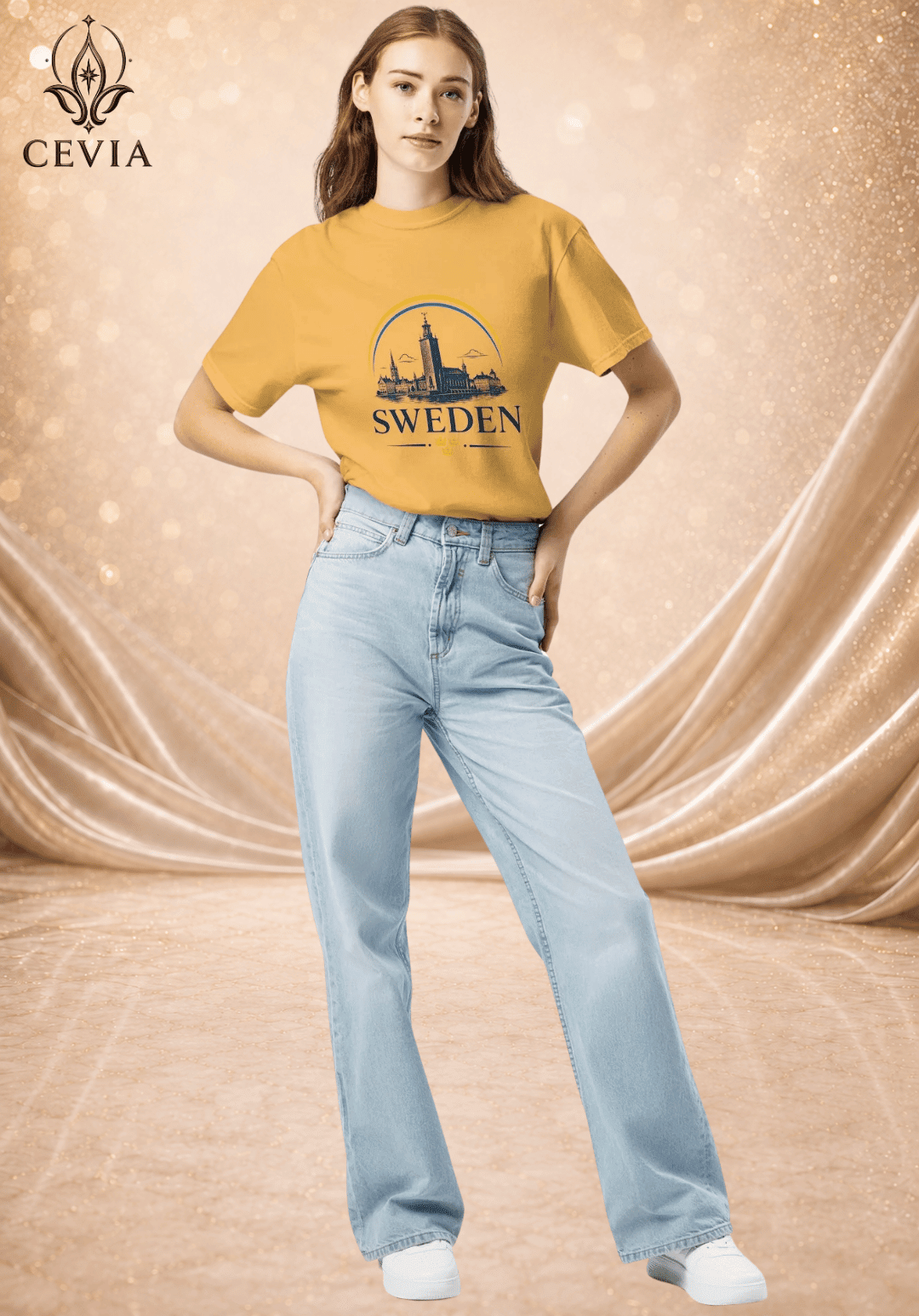 The Sweden Supporter Graphic Tee - CEVIA