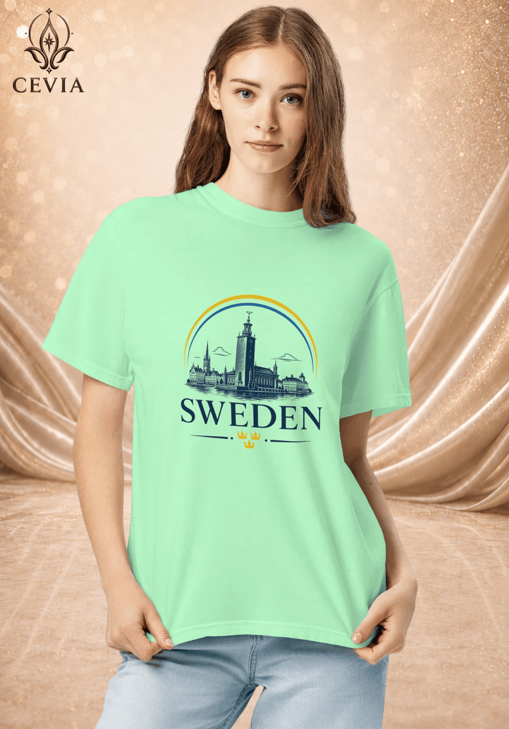 The Sweden Supporter Graphic Tee - CEVIA