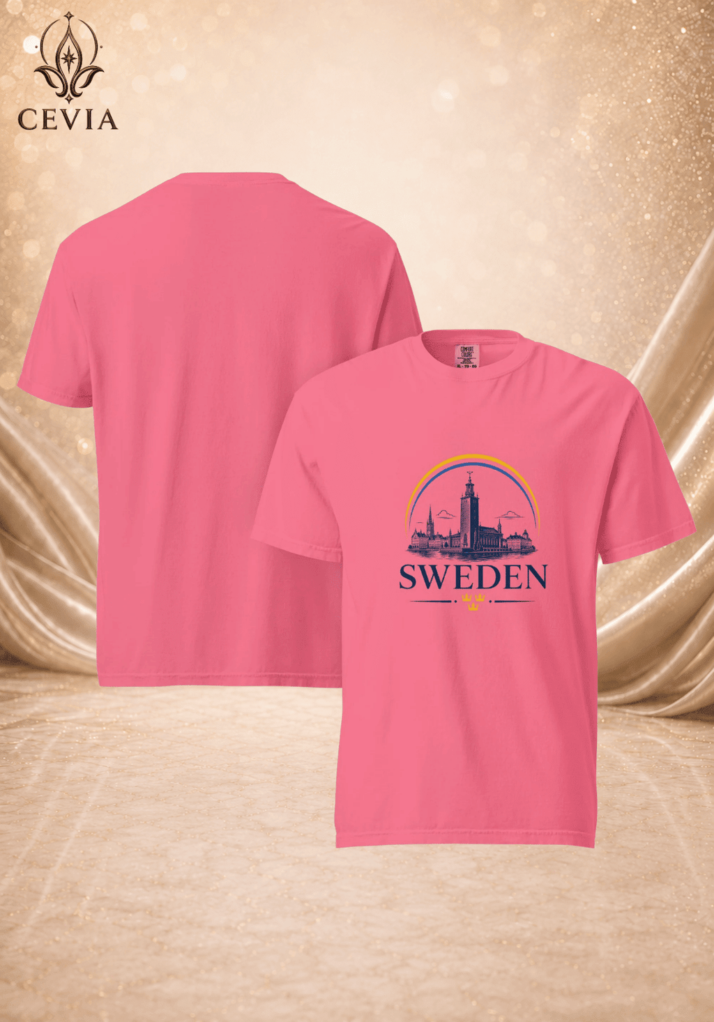 The Sweden Supporter Graphic Tee - CEVIA