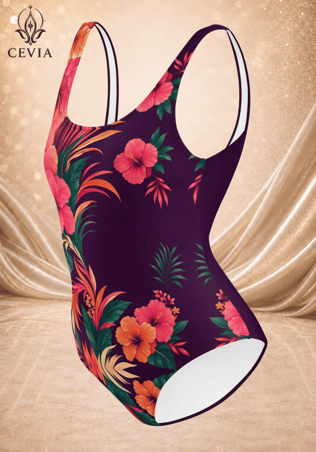 The Tropical Ember One-Piece Swimsuit - CEVIA
