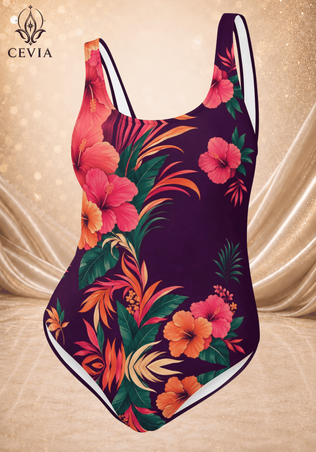 The Tropical Ember One-Piece Swimsuit - CEVIA