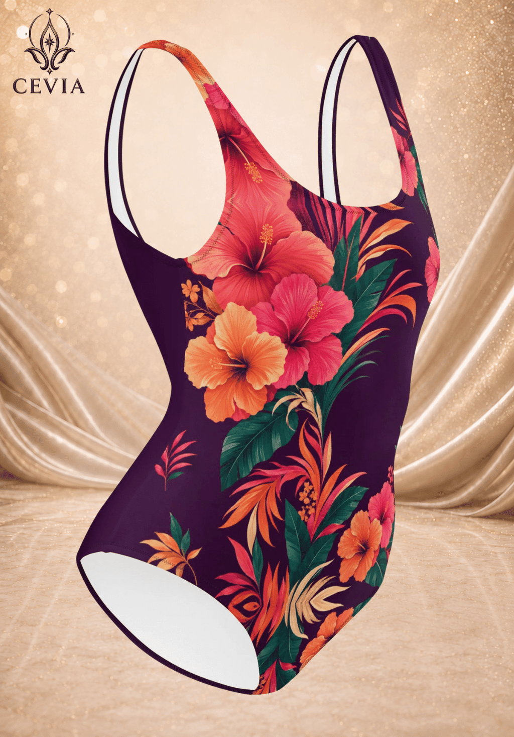 The Tropical Ember One-Piece Swimsuit - CEVIA
